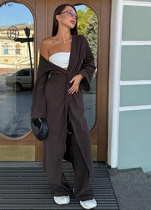 Кашеміровий костюм (кардиган+штани)