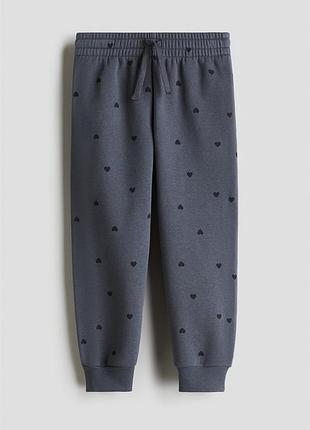Теплые спортивные штаны h&amp;m 134