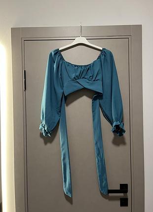 Блуза топ бірюзовий made in italy італія