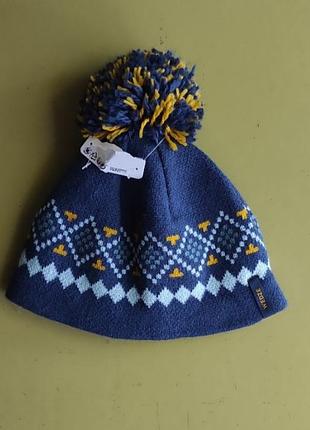 🧢 новая зимняя шапка для мальчика на флисе, ог 47–53 см