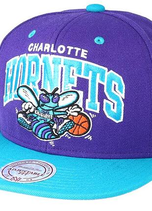 Бейсболка mitchell & ness nba charlotte hornets classic snapback hwc adjastible
