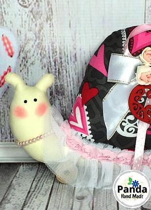 Равлик в стилі "тильда" з сердечком