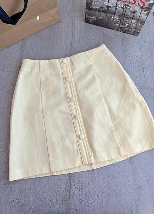 Спідниця жовта міні жіноча