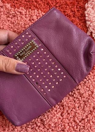 Шикарный кожаный кошелек косметичка suzy smith/100% кожа