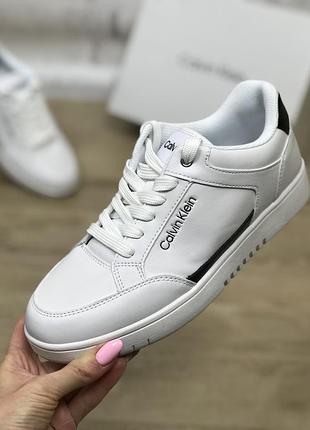Кроссовки женские calvin klein hallen white белые оригинал
