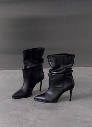 Премиальные демисезонные ботильоны TM️ “lirio” and “nivelle”
цвет: черный, натуральная кожа