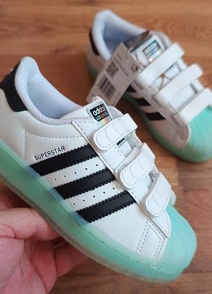 Нові оригінал adidas superstar р31 довжина устілки по факту 20см