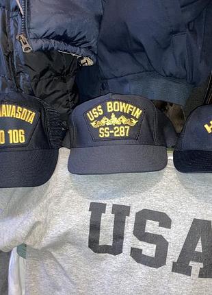 Кепки usaf, uss,us army.made in usa. new era
