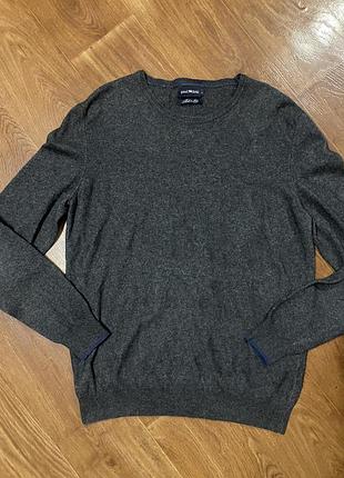 Светер джемпер в’язаний оверсайз подовжений натуральний вовна кашемір італія paul kehl l