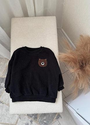 Классный свитшот next, свитшот с мишкой, свитшот, кофта