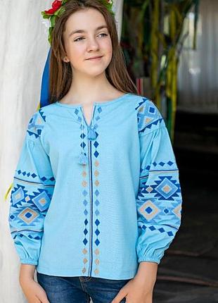 Вишиванка дівчина xs s льон
