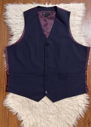 Класична чоловіча темно синя жилетка великого розміру 50 asos