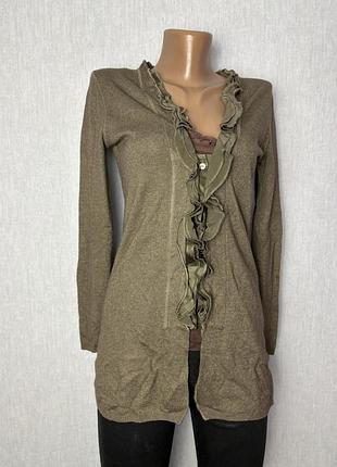 Marc cain кофта з рюшами