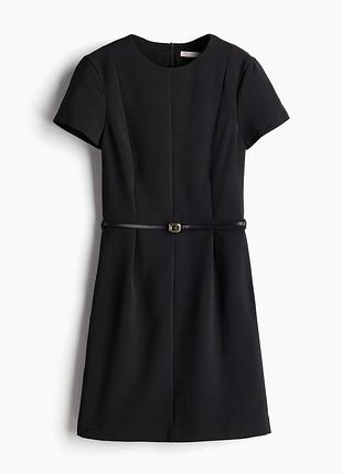 Платье короткое черное женское h&amp;m,размер 36