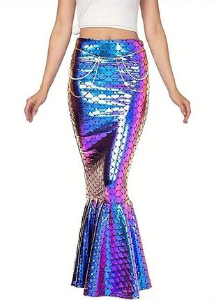 Хвост русалки, юбка русалка, карнавальный костюм русалочка, юбка женская хвост