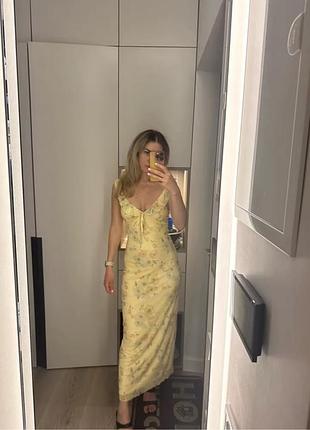 Сукня жовта літня