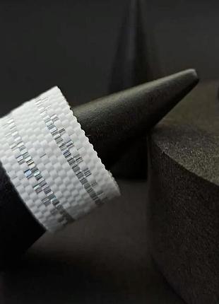 Каблучка жіноча з бісеру біла “white classic”