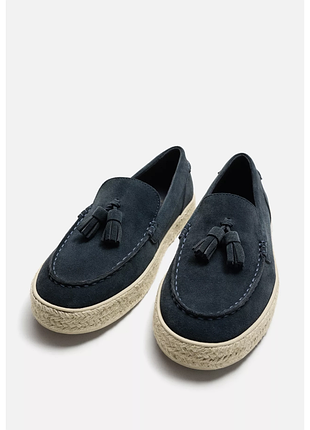 Шкіряні мокасини від zara