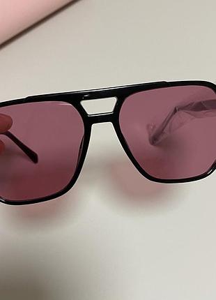 Темно рожеві сонцезахисні окуляри бургунді нові авіатори