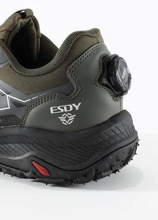 Тактичні кросівки з автошнурівкою esdy predator olive/black