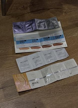 Лот пробник їв, пробники farmasi саше консилер, тональний крем, працмер, крем під очі