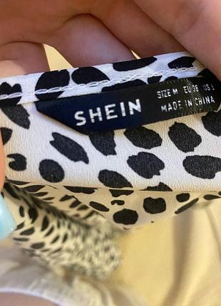 Легке повсякденне плаття shein з анімалістичним принтом, розмір m