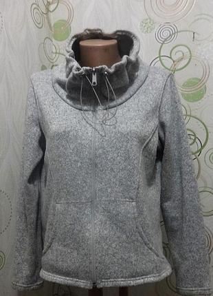 Тёплый женский кардиган на молнии m&s