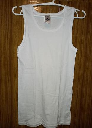 Новая бесшовная мужская белая майка хлопок