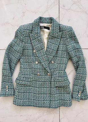 Твідовий піджак zara