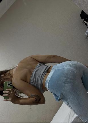 Велюрові штани зі стразами