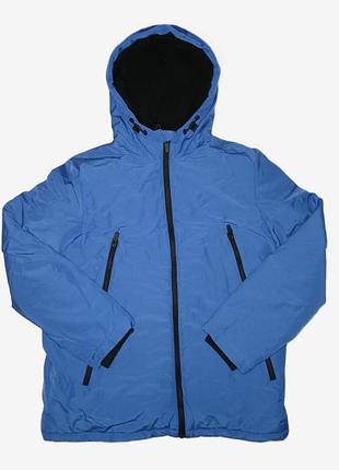 Демисезонная куртка на мальчика подростка синяя george