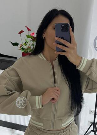 Костюм жіночий тринитка бежевий