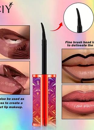 Новая помада 💄 матовая тату 48 часов стойкость тёмная роза