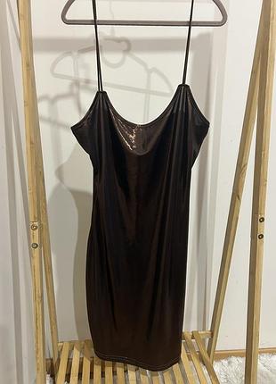 Сукня міні блискуча