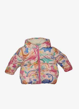 Зимняя куртка для новорожденных на малыша девочку dunnes stores с мехом