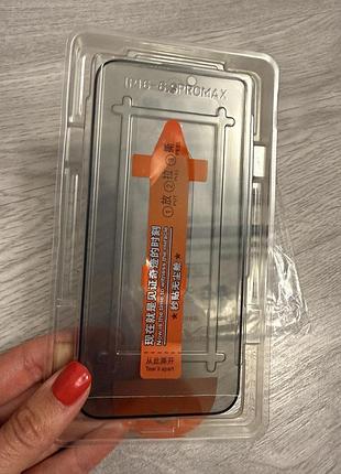 Apple iphone 16pro max стекло антишпион быстрая поклейка,защита экрана