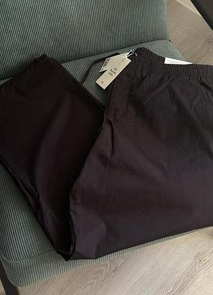 Чоловічі бавовняні штани h&m relaxed fit