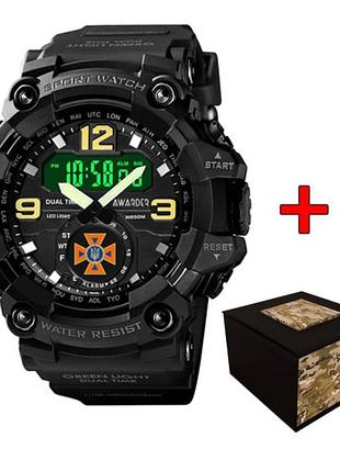 Чоловічий годинник awarder 004 дснс all black 1202-0128