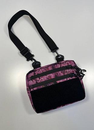 Сумка напівкільце рожева