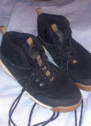 Ботинки высокие element на зиму мужские чёрные замша 41