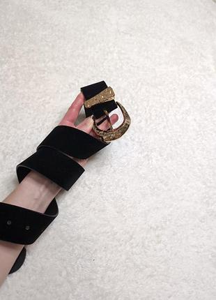 Ремінь пасок zara велюр original новий