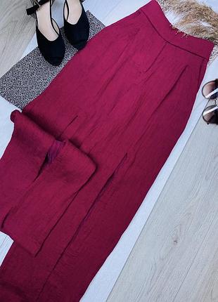 Нові брюки elliatt xs штани палаццо рожеві штани з розрізами широкі брюки