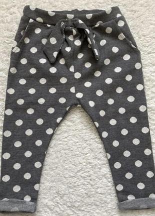 Штаны спортивные на 18-24 мес., штаны брючки на малышку