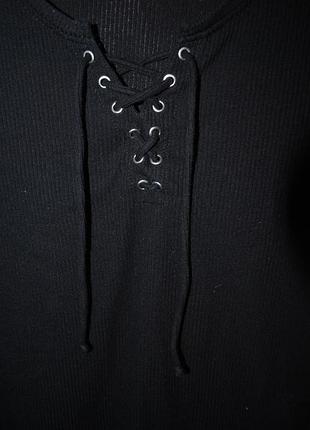 🧷кофточка в рубчик із зав'язками на зоні декольте. 🎀