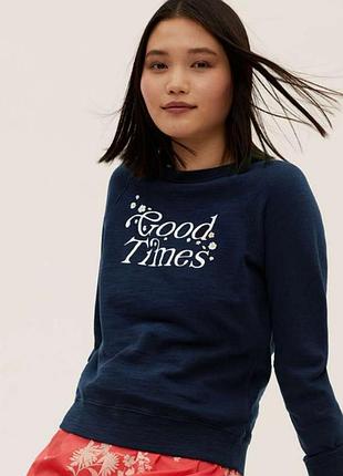 Толстовка стильна з довгим рукавом і написом