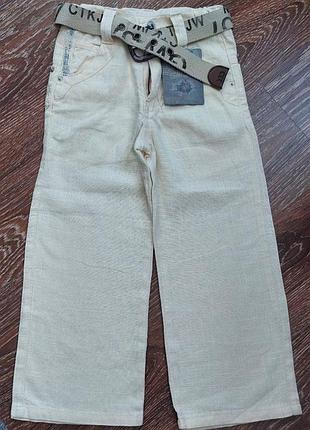 🌿 брюки брюки лён/хлопок на девочку 7/8р