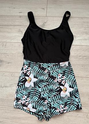 Суцільний купальник - шорти/ s