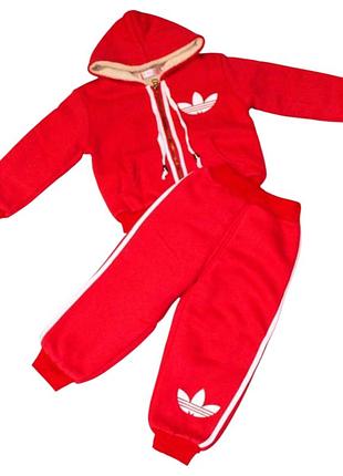 Теплий спортивний костюм на меховому подкладі на дівчинку