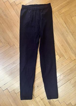 Легінси для дівчаток чорні, 4-6 років