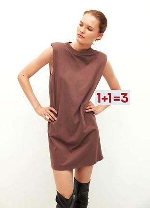 1+1=3 🎁 короткое платье с подплечниками от primark